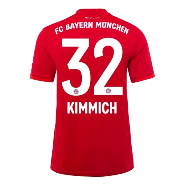 Camiseta Bayern Munich NO.32 Kimmich 1ª 2019-2020 Rojo